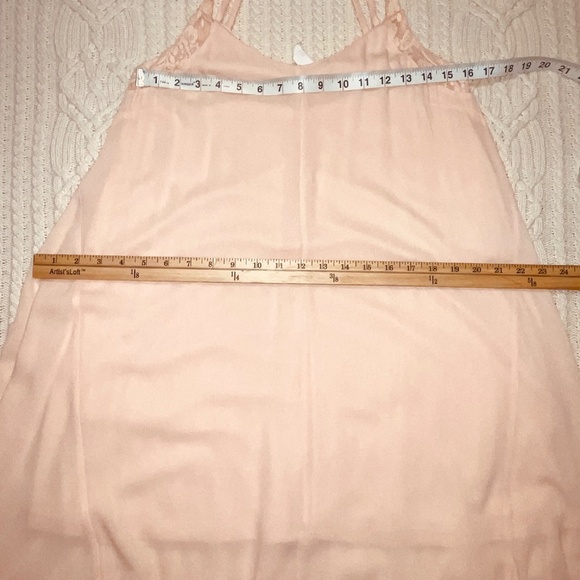 Others Follow Peachy Dress With Lace Trim and Raw Hem Size Small - Picture 12 of 13